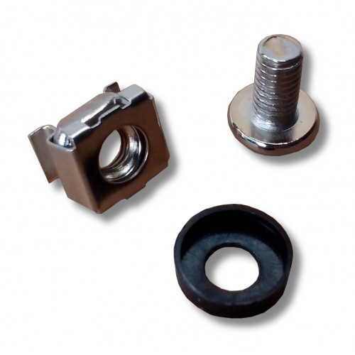 Kit d'écrous cage, vis et rondelles x 20