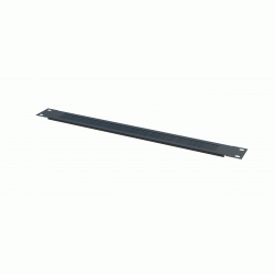 Panneau 19" balai passe cables 1U Noir Panneau 19" balai passe cables 1U Noir
