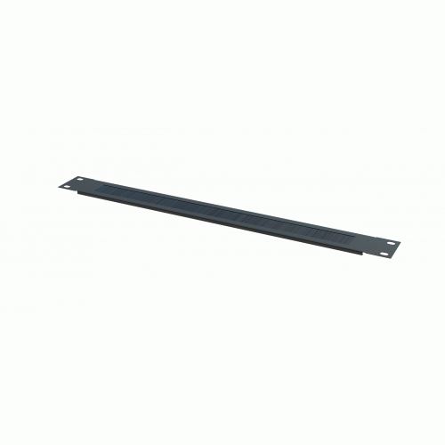 Panneau 19" balai passe cables 1U Noir