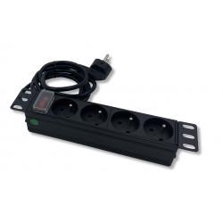 Rampe 10" 4 prises avec interrupteur 1m80 Rampe 10" 4 prises avec interrupteur 1m80