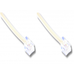 Cordon RJ11 6P4C mâle / mâle 5m00 Cordon RJ11 6P4C mâle / mâle 5m00