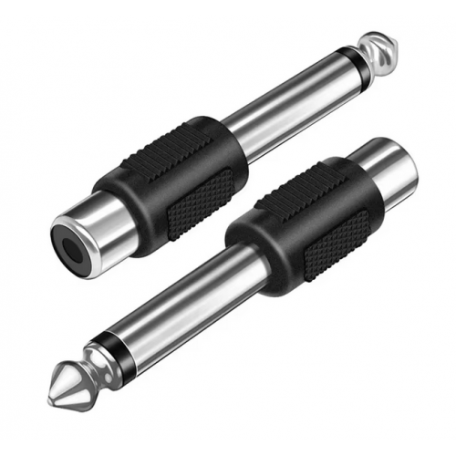 Adaptateur Jack 6,35 mono mâle / RCA femelle Adaptateur Jack 6,35 mono mâle / RCA femelle