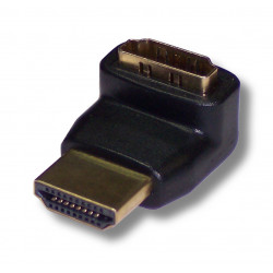 Adaptateur HDMI mâle / femelle coudé haut