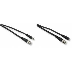 Cordon BNC + alimentation mâle / mâle haute qualité 30m00