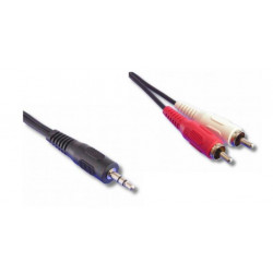3.5mm stereo male / 2 x RCA male 1m20