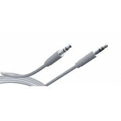 Cordon Jack 3.5mm stéréo mâle / mâle fin 1m00 blanc