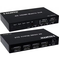 HDMI Matrix : 4 inputs / 2 outputs