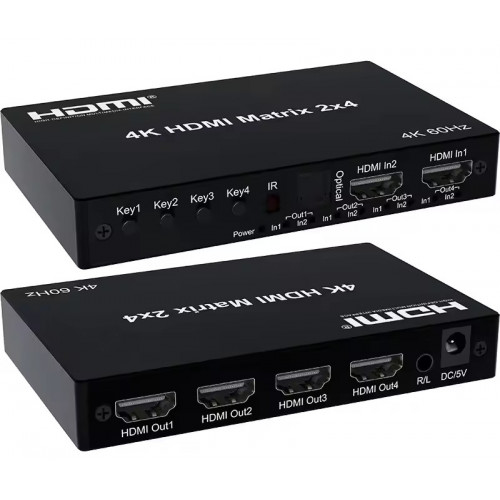HDMI Matrix : 4 inputs / 2 outputs