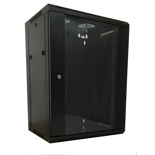 19" wall mount box 450mm 15U