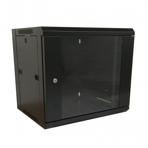 19" wall mount box 450mm 9U