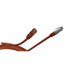 Cordon RJ45 Cat.6 F/UTP 30cm rouge