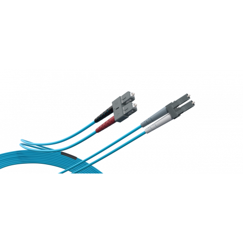 Jarretière optique OM3 SC/LC Duplex 2mm LSZH 3m00