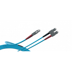 Jarretière optique OM3 SC/SC Duplex 3mm LSZH 1m00