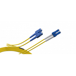 Jarretière optique OS2 SC/LC Duplex 2mm LSZH 1m00