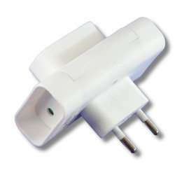 Bloc multiprise bipolaire 6A 1 mâle / 3 femelles Bloc multiprise bipolaire 6A 1 mâle / 3 femelles