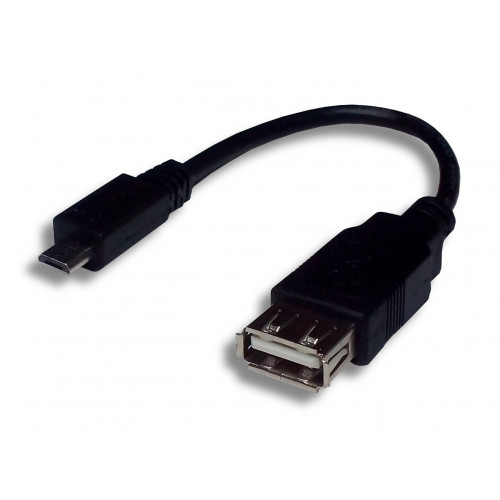 USB Type Micro B male / USB Type A female 0m10