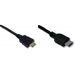 Mini HDMI Type C male / HDMI male 1m50