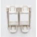 Wallplate 45x45 RJ45 2 ports