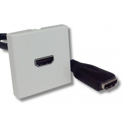 Plastron 45x45 HDMI femelle / femelle 20cm