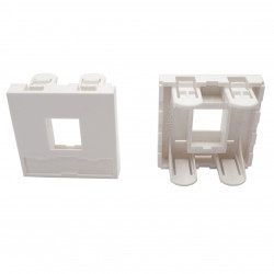 Plastron 45x45 RJ45 1 port