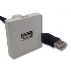 Plastron 45x45 USB femelle / femelle 20cm