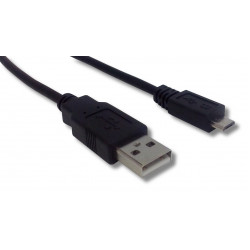 USB Type A mâle / USB Micro B 5-Pin male 1m80