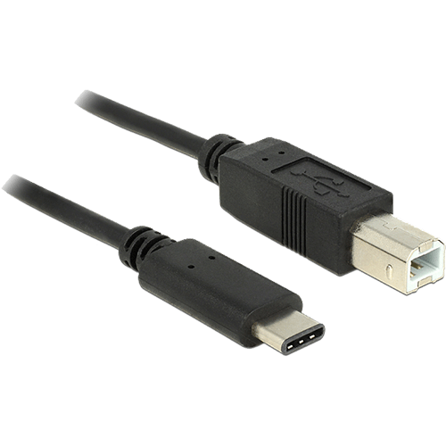 USB type C male / USB Type B 2.0 male 1m00