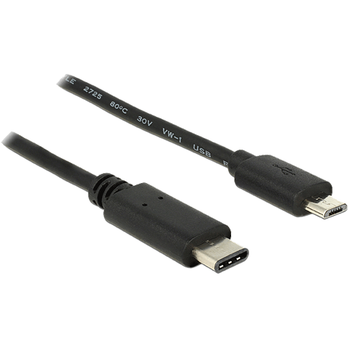 USB type C male / micro USB 2.0 male 1m00