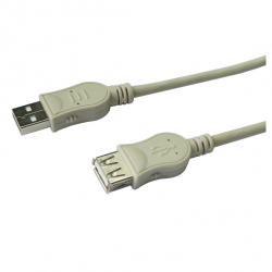 Cordon USB 2.0 Type A mâle / Type A femelle 50cm