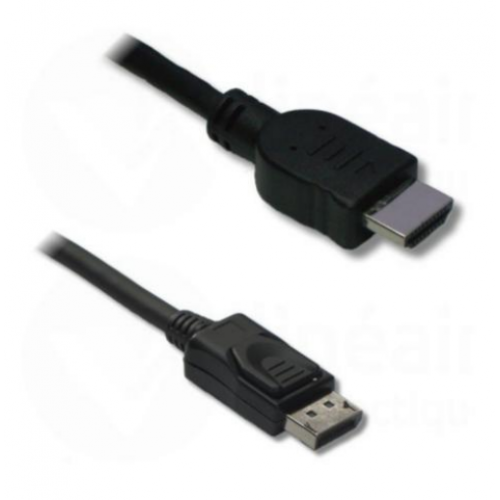 DisplayPort male / HDMI male 1m80